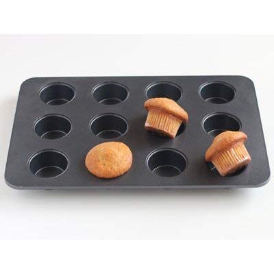 Cotta Japan Original Muffin Mold - 12Pcs Gray - 30X20X2.5Cm - 85666