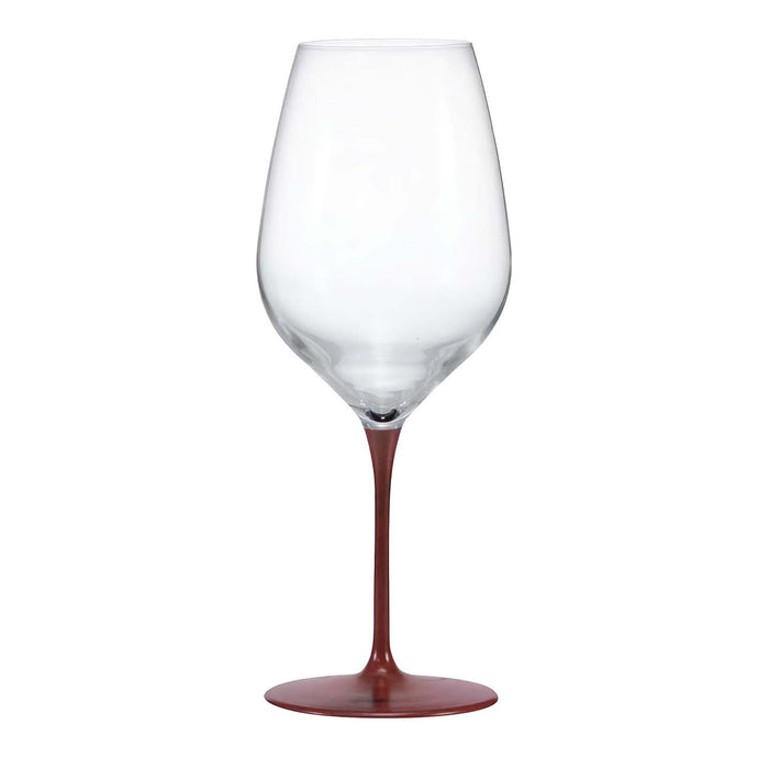 Ebm Crystal Glass Lacquered Red Wine Glasses - 430ml