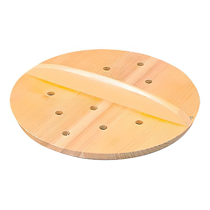 Ebm Sawara Cypress Wooden Perforated Lid - 18cm Premium Quality Lid for Enhanced Storage