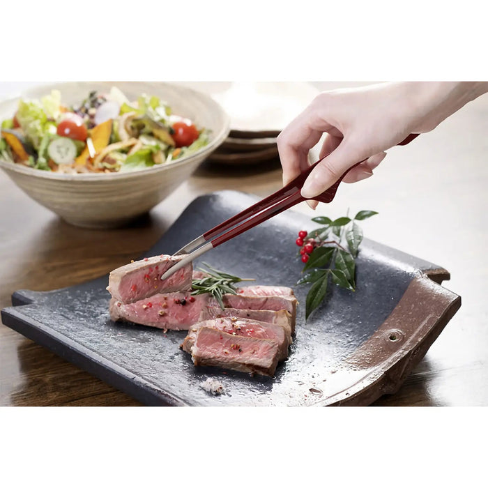 Ebm Stainless Steel Clever Chopstick Tongs - Red, the Ultimate Kitchen Tool