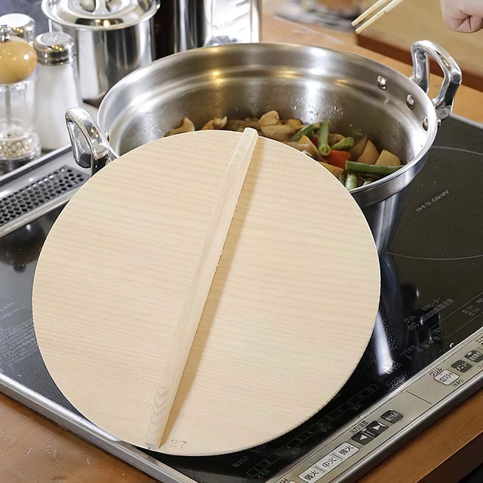 27cm EBm Wooden Lid Enhance Your Kitchen with a Stylish and Functional Addition