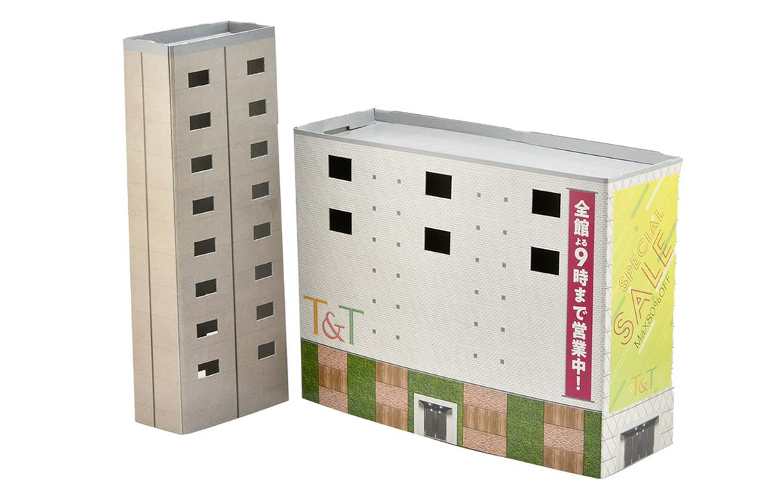 Tomytec Japan Eco-Lake C01 Multi-Tenant Building Diorama Kit