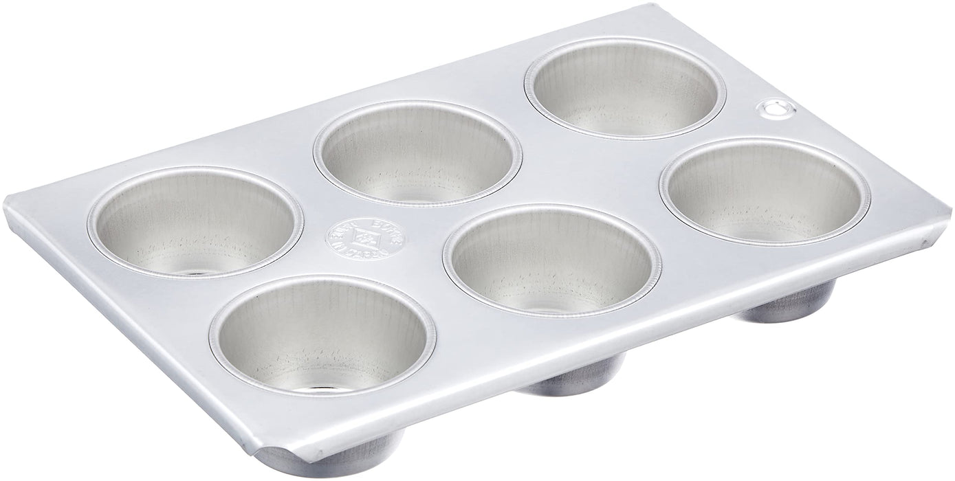 Endo Shoji Tin Muffin Type #10 Japan - 6 Cup Set