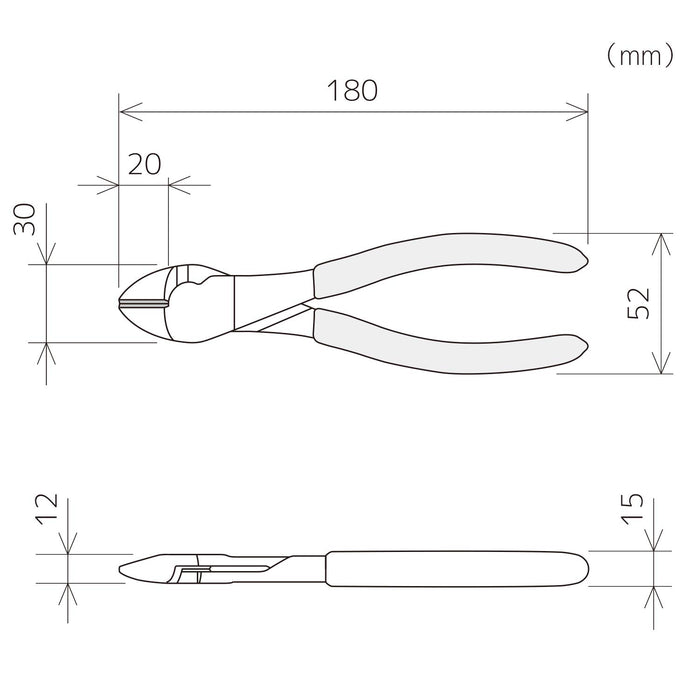 Engineer NK-47 180mm Double Edge Round Electrician Iron Nipper