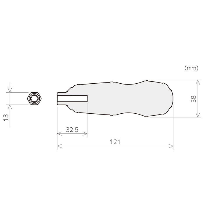 Engineer Nejisaurus GT Dz-70 球形握把六角螺絲起子帶支撐握把