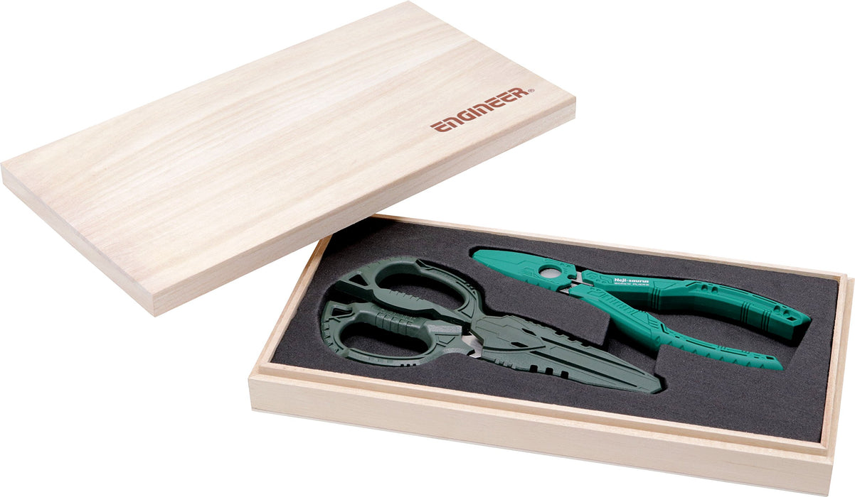 Engineer Paulownia Box PGT-03 Nejisaurus & Tetsuwan Scissors Gift Pack