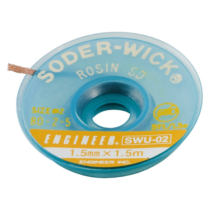 Engineer SWU-02 1.5mm x 1.5m Solder Wick Blotting Wire