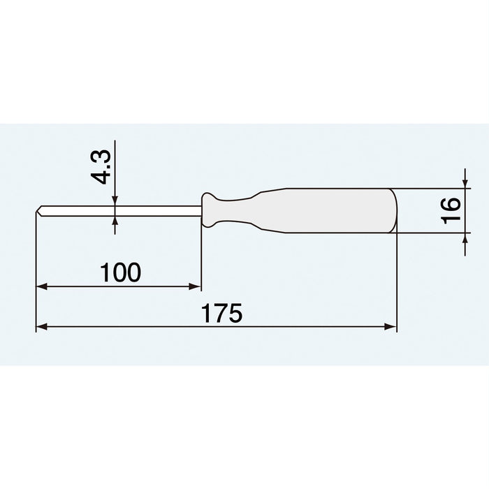 工程师标准驱动器 4.0x0.5mm 100mm DS-34