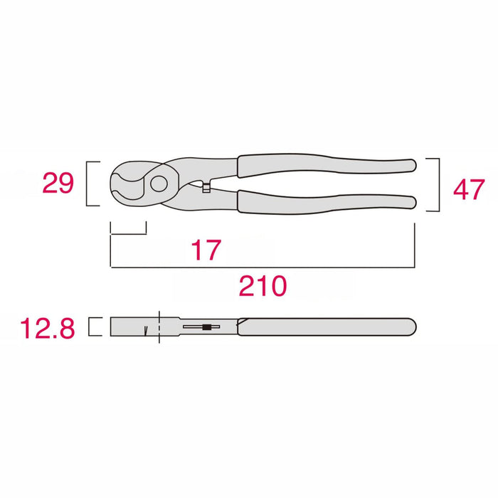 Fujiya 600-210 Cable Handy Cutter for IV Wire Cutting