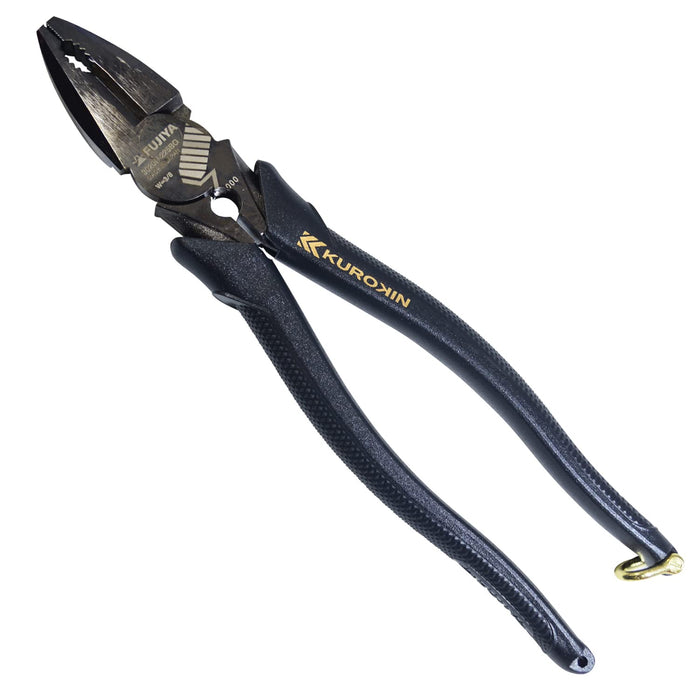 Fujiya 3020N-225BG Power Pliers Black Gold Burr Treatment 225mm