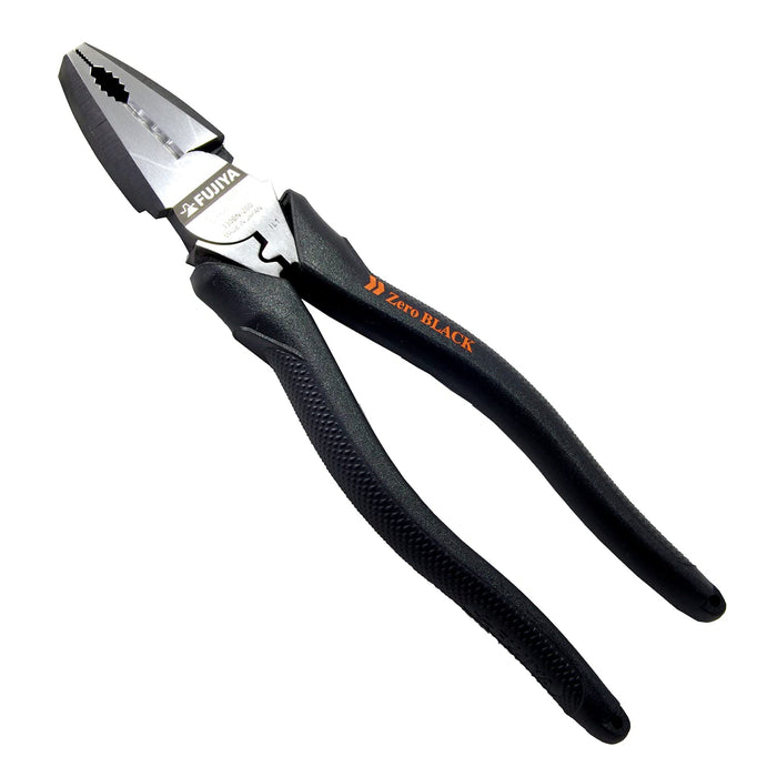 Fujiya 3300N-200 Electrician Eccentric Pliers Zero Black