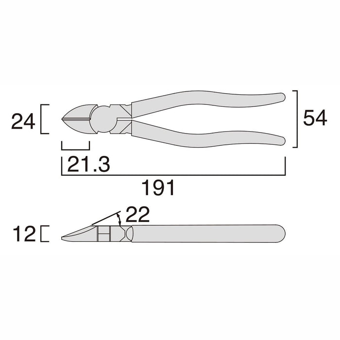 Fujiya 70Z-175 電動夾具 JIS 標準 175 毫米鉗子