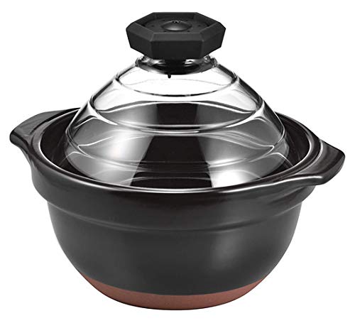 Hario Rice Pot 2-3 Cup GNR-200-B Glass Lid