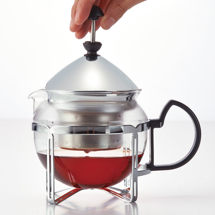 Hario Chan-4Sv Silver 4-Person Teapot