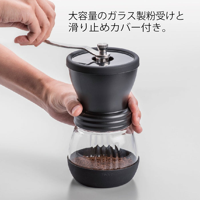 Hario Black Ceramic Skeleton Coffee Mill - Japanese Made