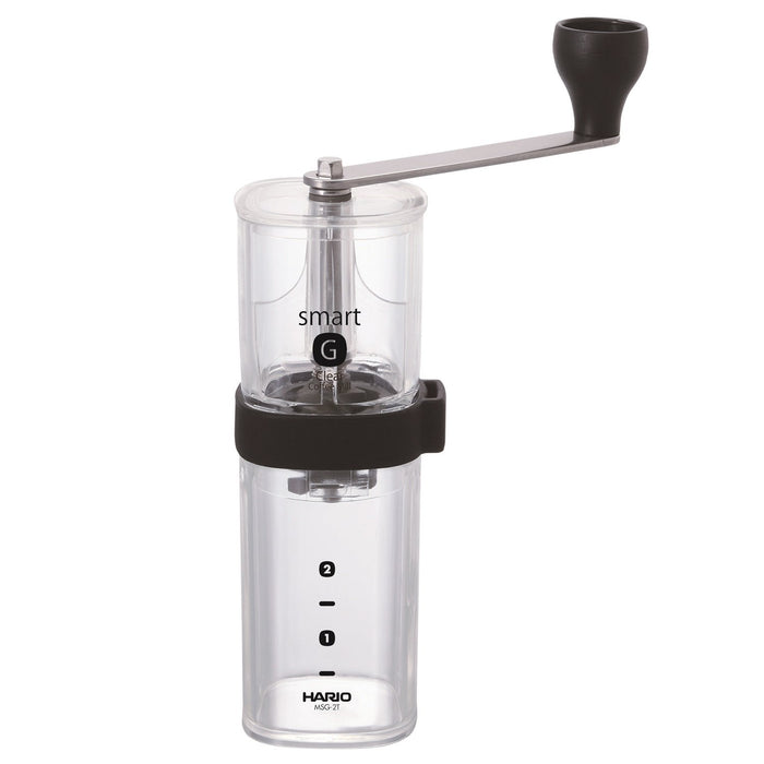 Hario Coffee Mill Smart G Clear - Japan - Msg-2-T Premium Coffee Grinder for Enhanced User Experience