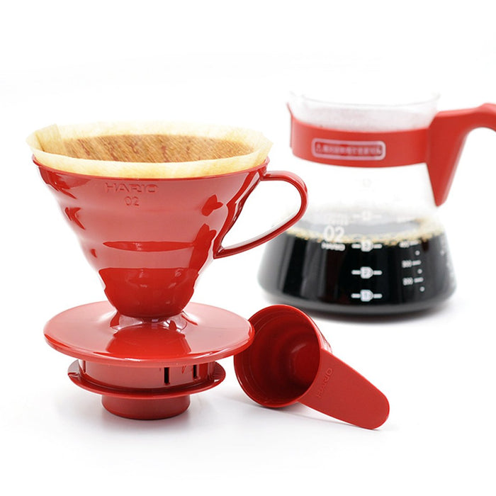 Hario V60 02 Coffee Drip Set 1-4 Cups Red VCSD-02R