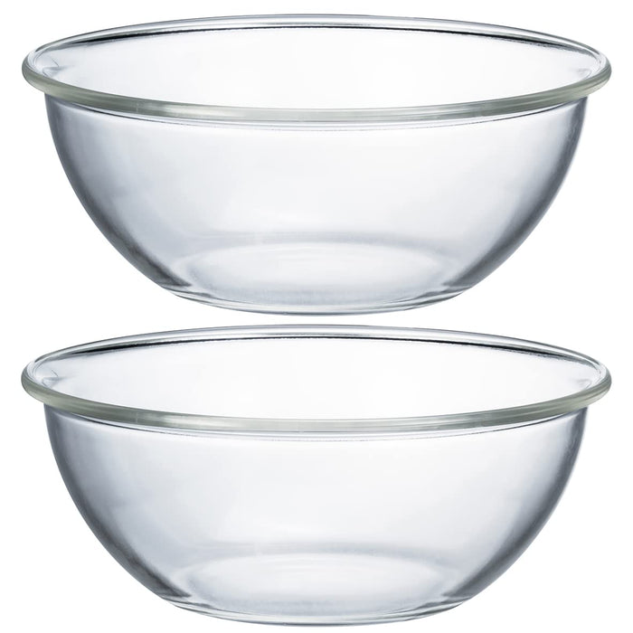 Hario Heat-Resistant Glass Bowls 2pcs Transparent