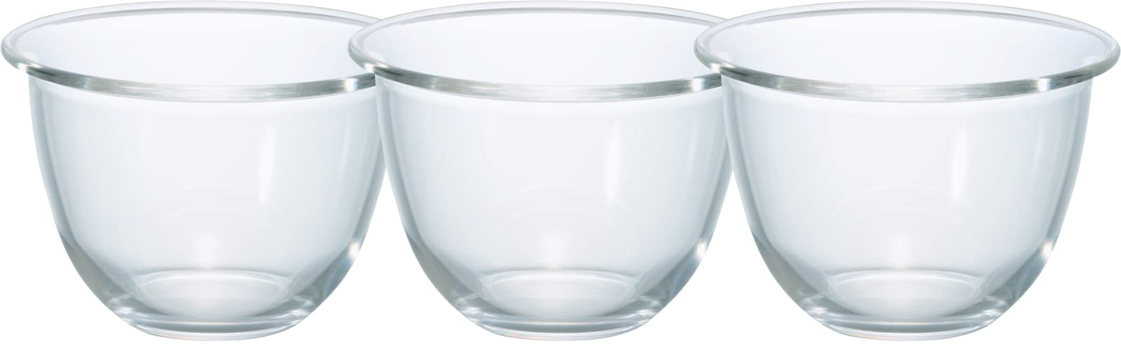 Hario Japan 900Ml Buono Kitchen Set Of 3 Clear Glass Bowls