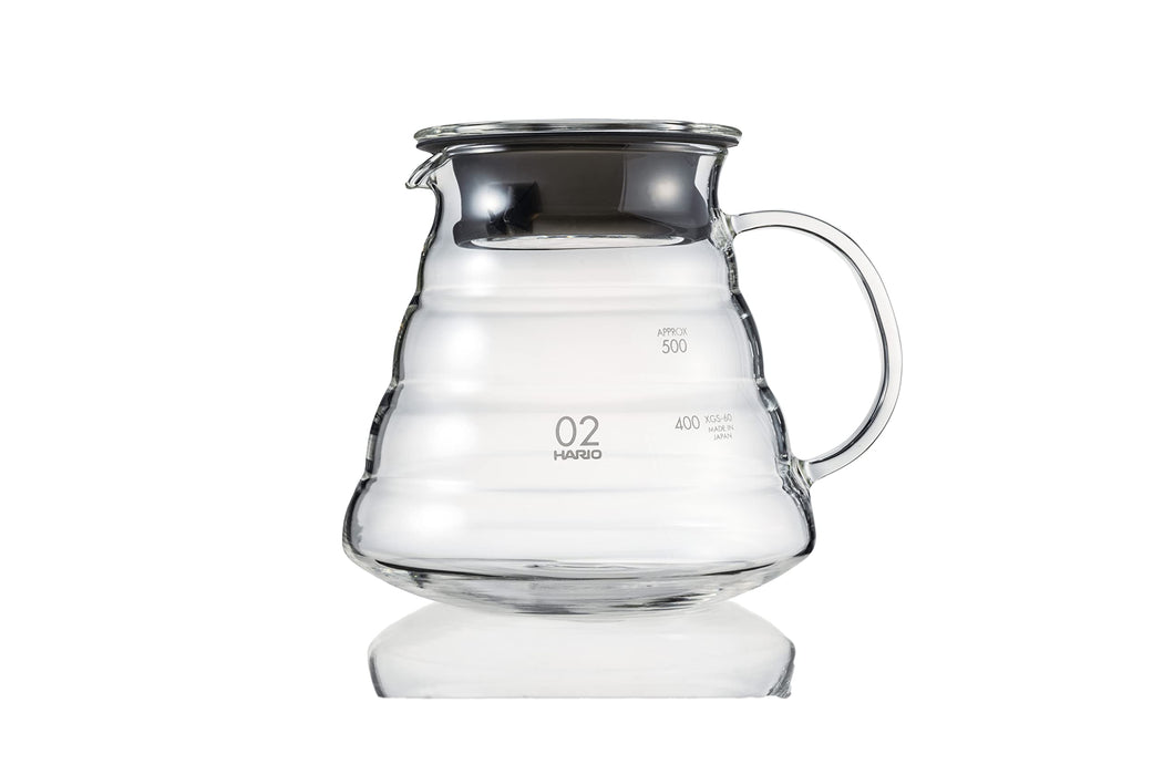 Hario V60 Glass Server 600ml 2-5Cups Microwave Safe XGSR-60-TB