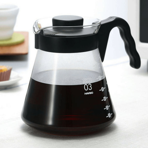 Hario V60 玻璃咖啡杯，附斜角手柄（450 毫升）