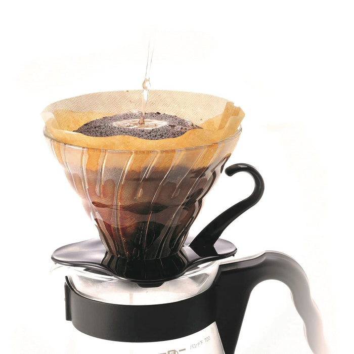 Hario V60 VDG-02B 玻璃滴頭 1-4 杯日本黑色