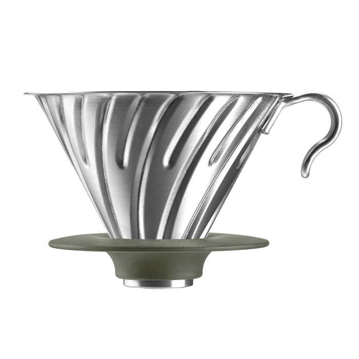 Hario V60 O-Vdm-02-Hsv Metal Dripper 1-4 Cups Silver Japan