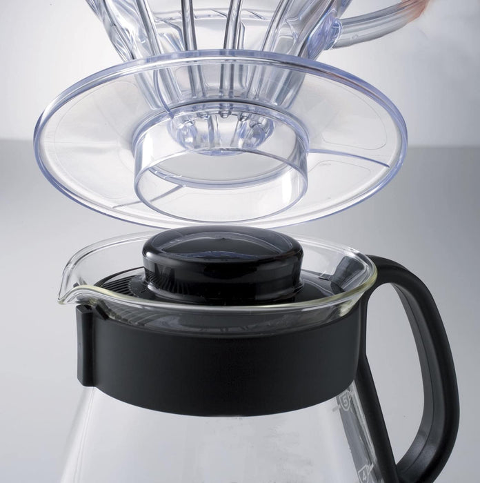 Hario V60 系列伺服器 360ml 黑色 - 日本製造 Xvd-36B