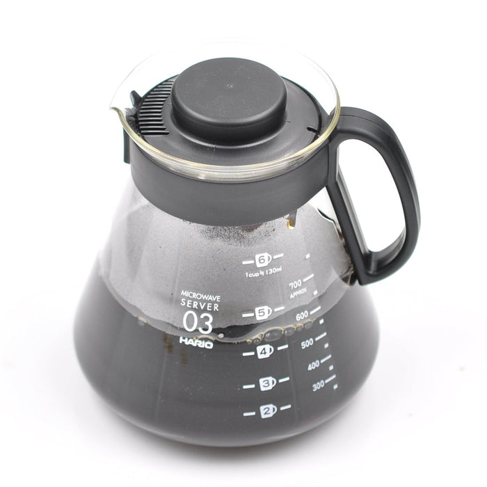 Hario V60 系列服务器 800 毫升黑色 - 正宗日本工艺