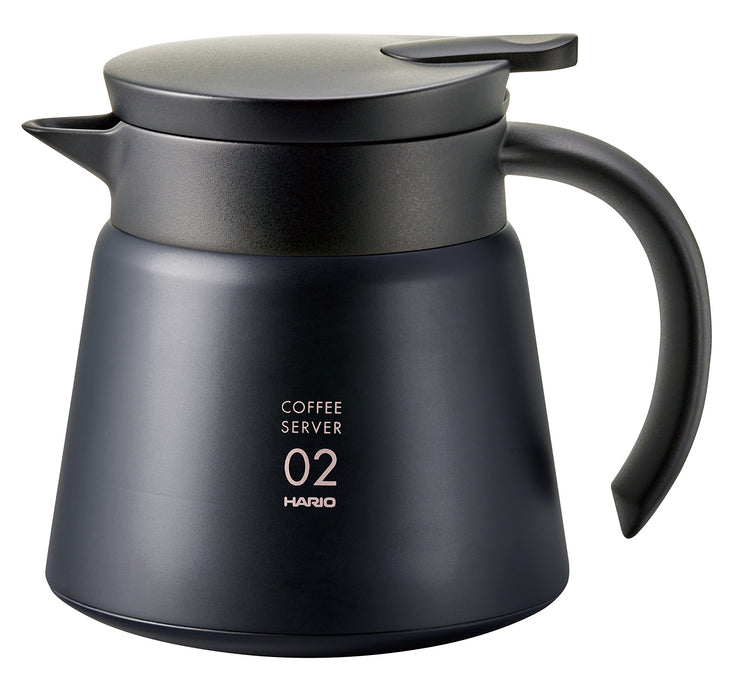 Hario V60 黑色保温不锈钢服务器 600 - 日本制造服务器