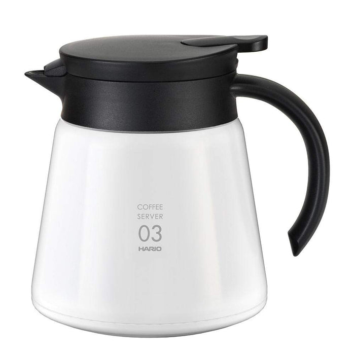 Hario V60 Stainless Steel Server 800 - 750ml White