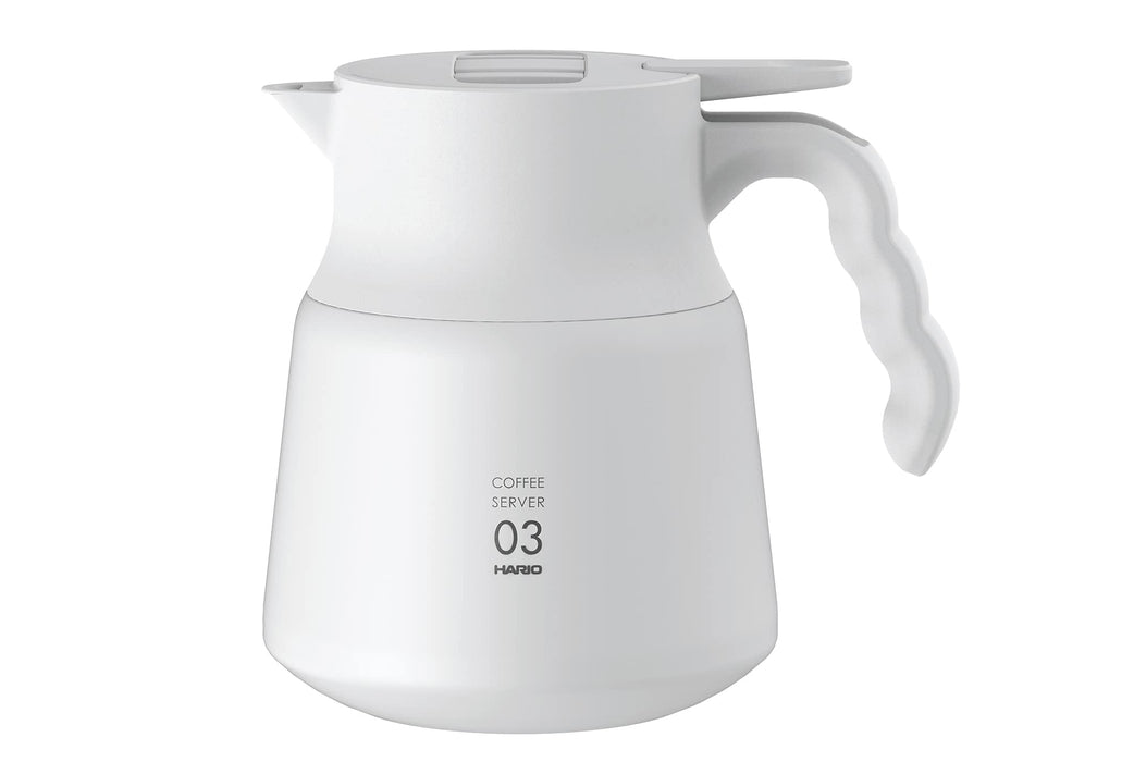 Hario V60 Stainless Steel Server 800Ml White - Made In Japan