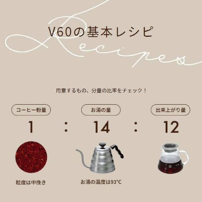 Hario V60 滴头 02 白色 1-4 杯 Vdr-02-W 日本制造