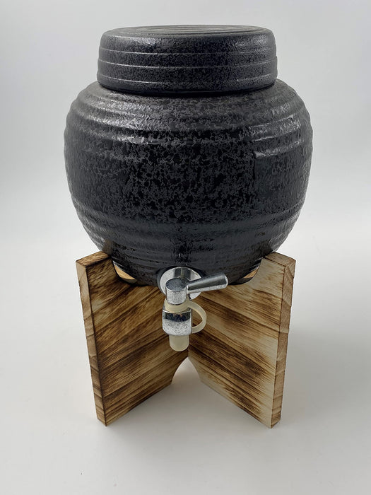 Saikai Pottery Hasami Ware 33706 2.8L 天目圖案多伺服器 - 正宗日本陶器