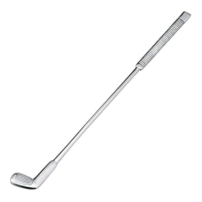 Ichibishi 18/8 Stainless Steel Golf-Club Drink Stirrer - Silver (Made In Japan)