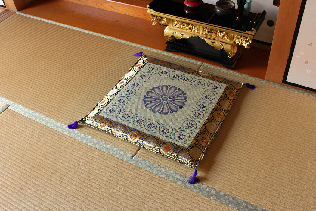 Ikehiko Corp Igusa Gozen 日式祭坛垫 友禅那宣正仓院 70X70Cm #3108009