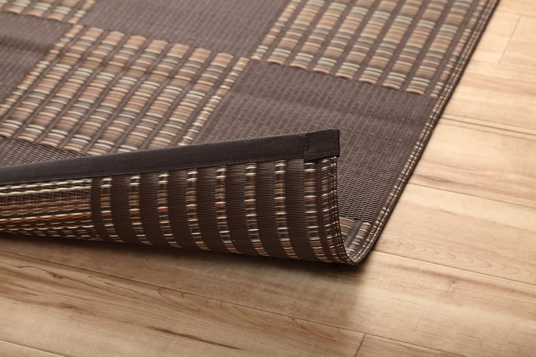 Ikehiko Corp Japan Rug Carpet Edoma 2 Tatami Mats 174X174Cm Brown Washable