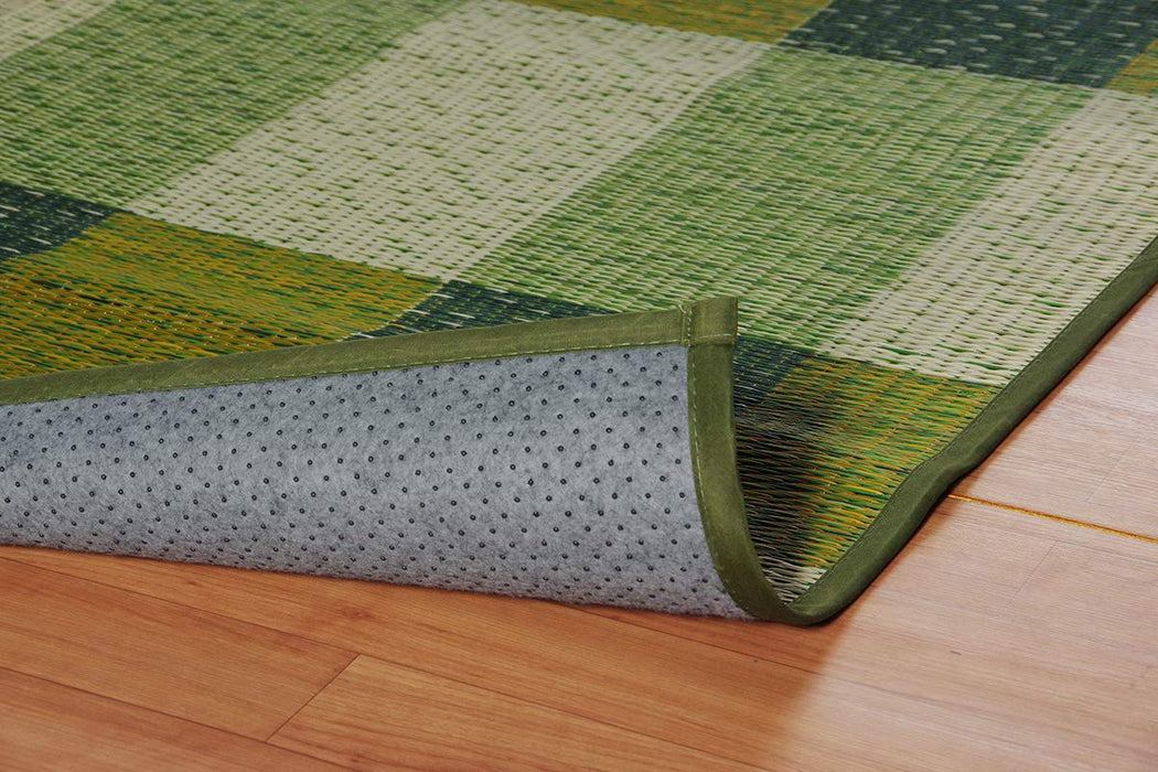 Ikehiko Corp Japan Green Rectangular Rush Rug Deodorizer