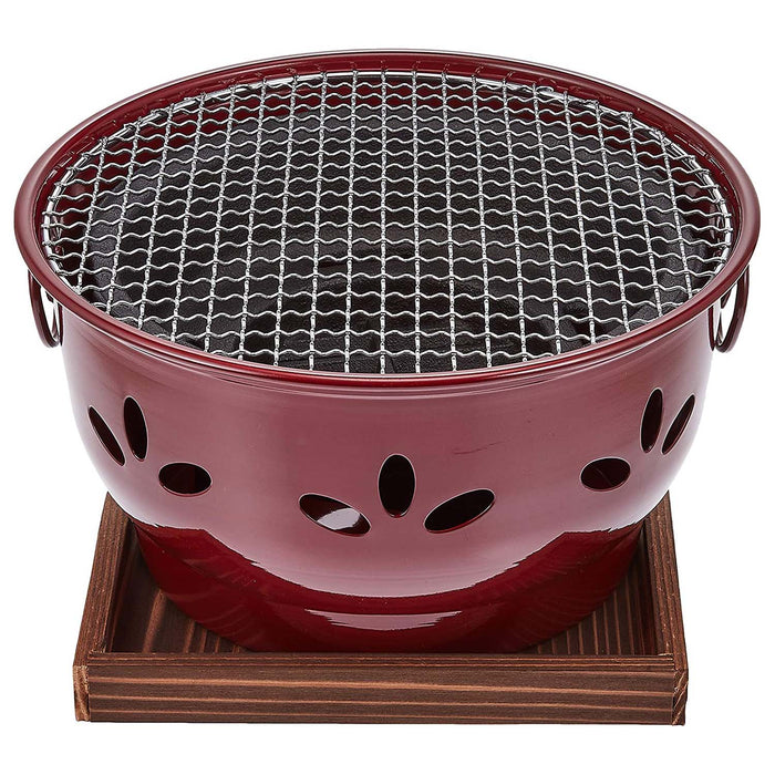 Ikenaga Aluminum Brown Charcoal Konro Grill - Premium Outdoor Cooking Equipment