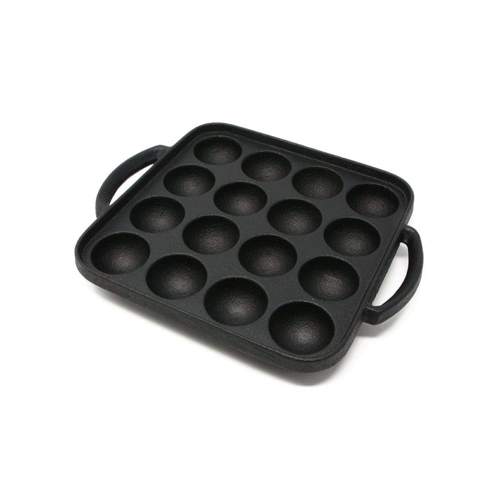 Ikenaga Japan 16-Ball Takoyaki Pan - Induction Cast-Iron