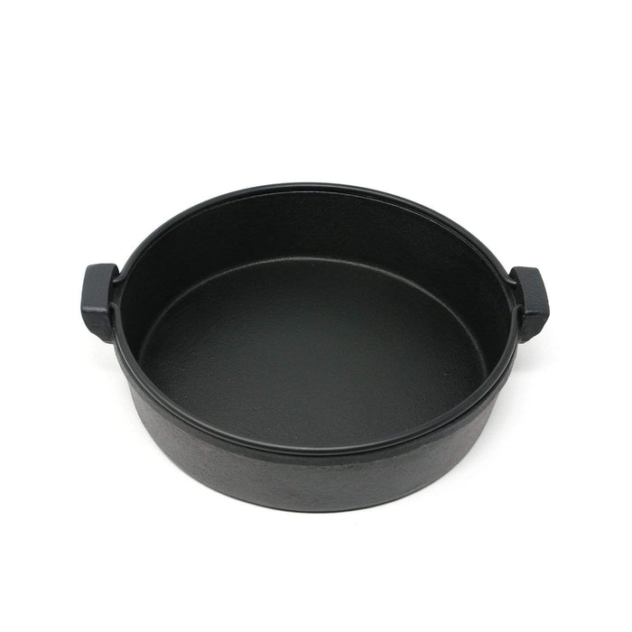 Ikenaga 22cm Induction Cast-Iron Sukiyaki Pan with Dual Handles