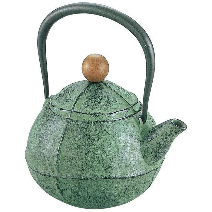 Ikenaga Nambu Tetsubin Kuru・Mu Green - Authentic Japanese Cast Iron Teapot