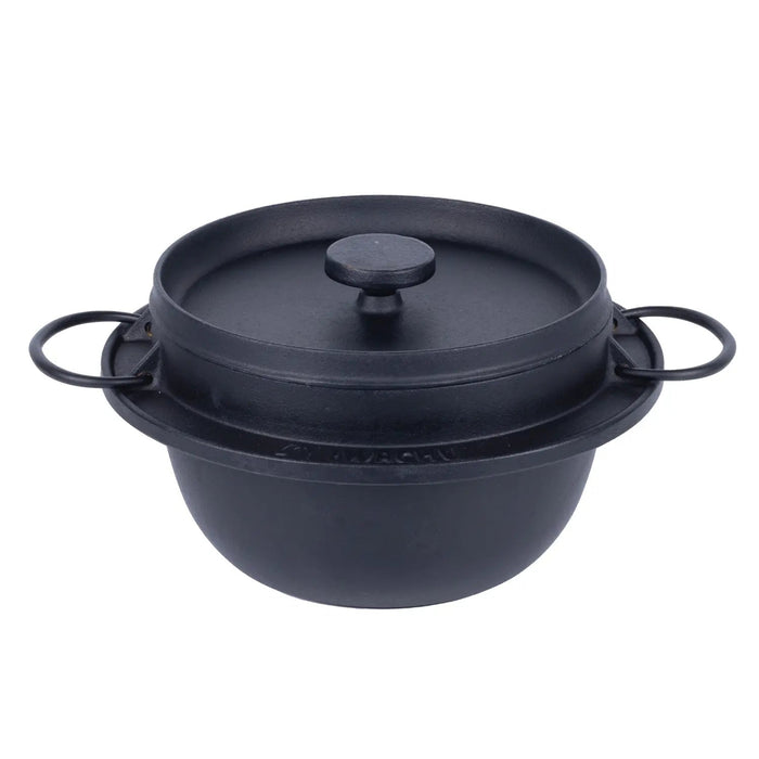 Iwachu Japan Cast Iron Rice Cooker Casserole - Authentic 3-Go Cooking Pot