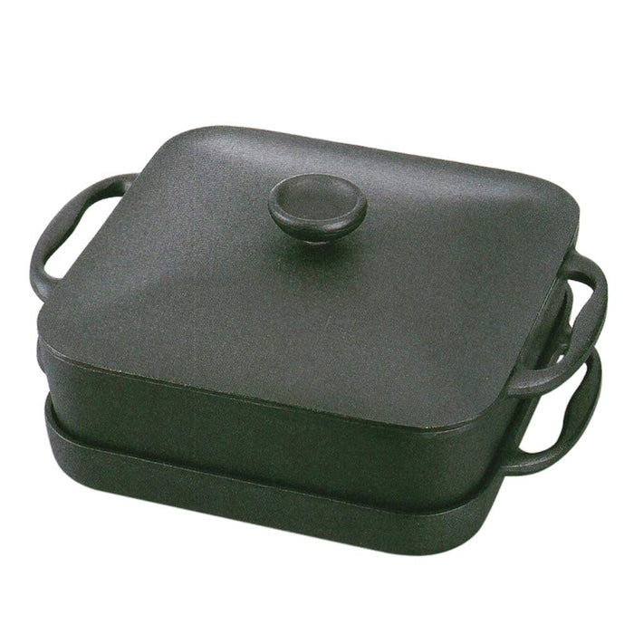 Iwachu Japan Square Pan Shallow & Deep Pot Set - Black Nambu Tekki 21700