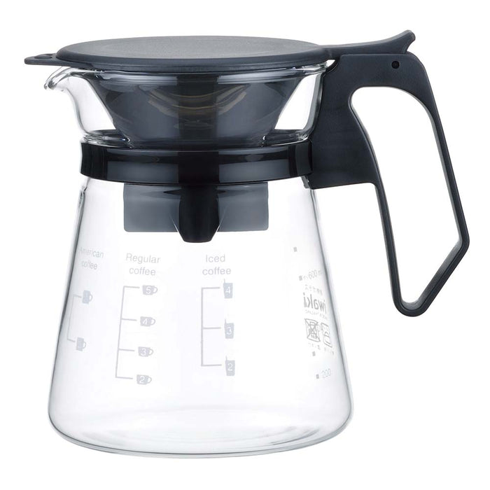 Agc Techno Glass Heat Resistant Coffee Pot with Dripper