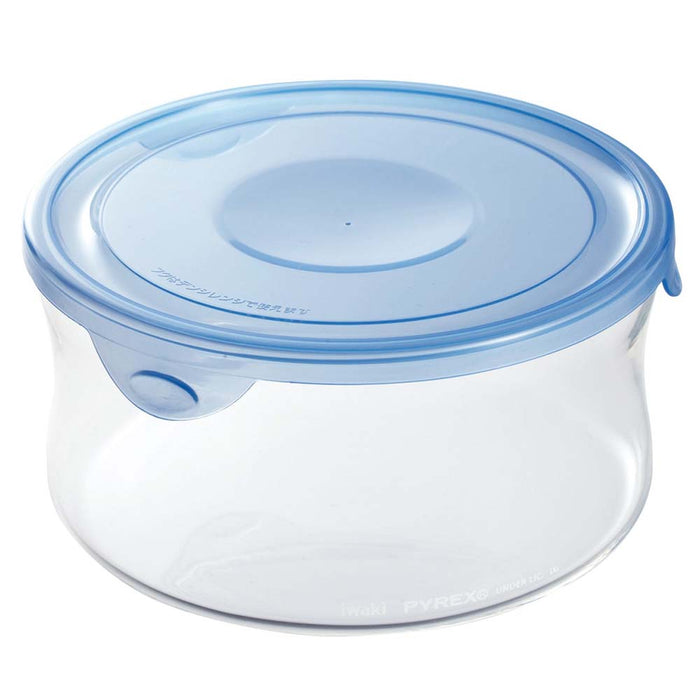 Iwaki 840ml Round Heat Resistant Glass Food Container