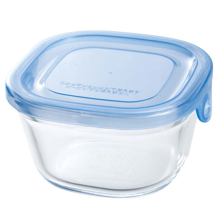 Iwaki 200ml Square Glass Food Container - Heat Resistant & Durable