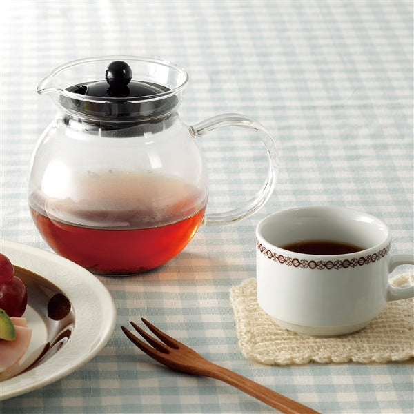 Iwaki Glass Jumping Teapot - Heat Resistant and Durable