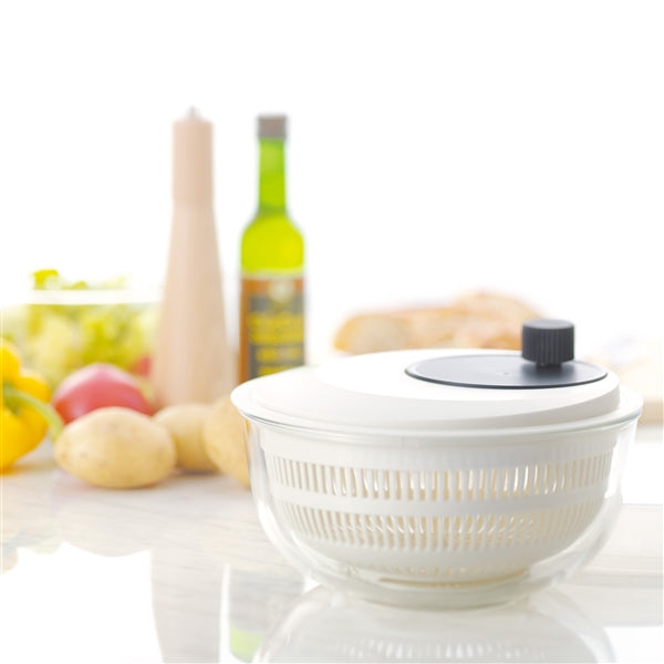 Iwaki Glass Salad Spinner - Durable and Heat Resistant for Fresh Salads