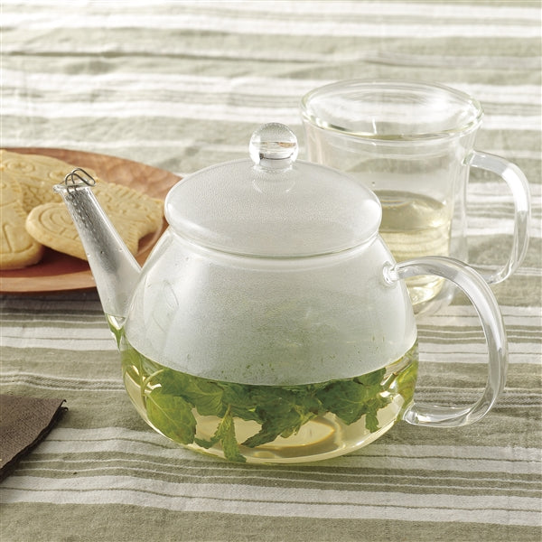 Iwaki Glass Teapot - Durable and Heat Resistant for Optimal Brewing